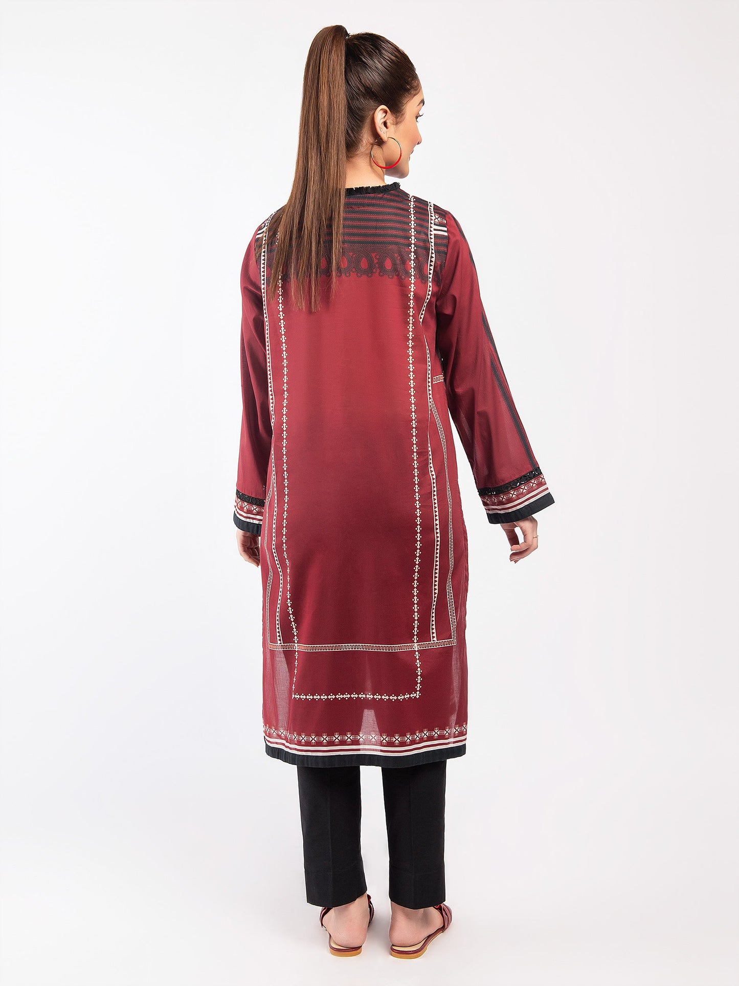 Embellished Lawn Shirt