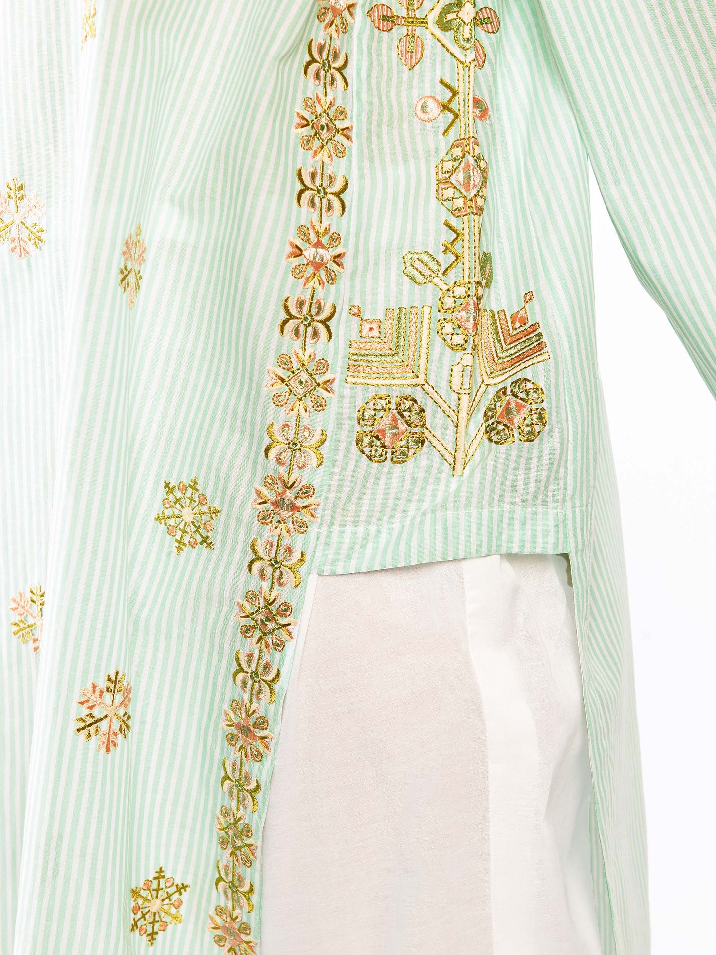 Embroidered Yarn Dyed Shirt