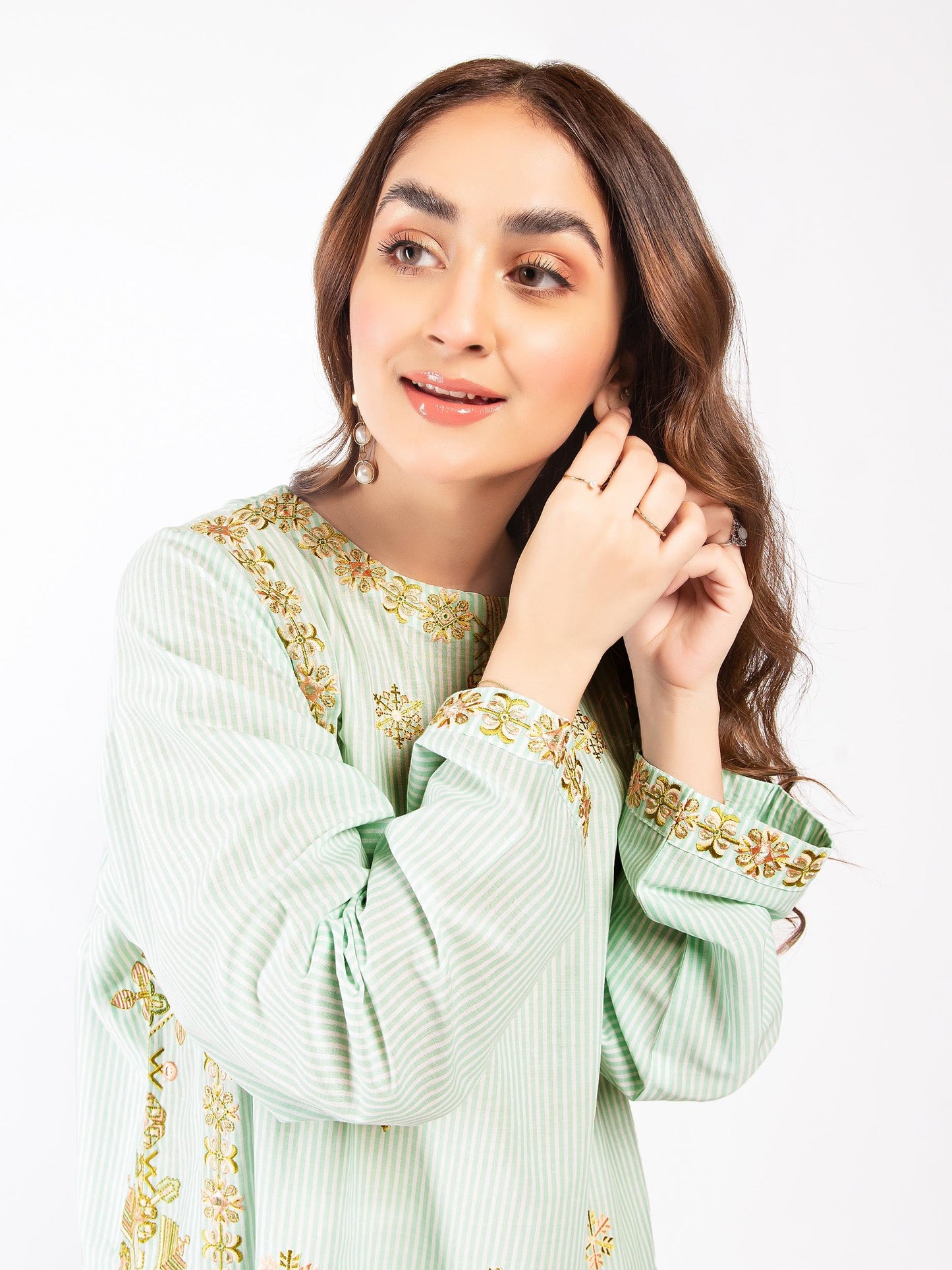 Embroidered Yarn Dyed Shirt