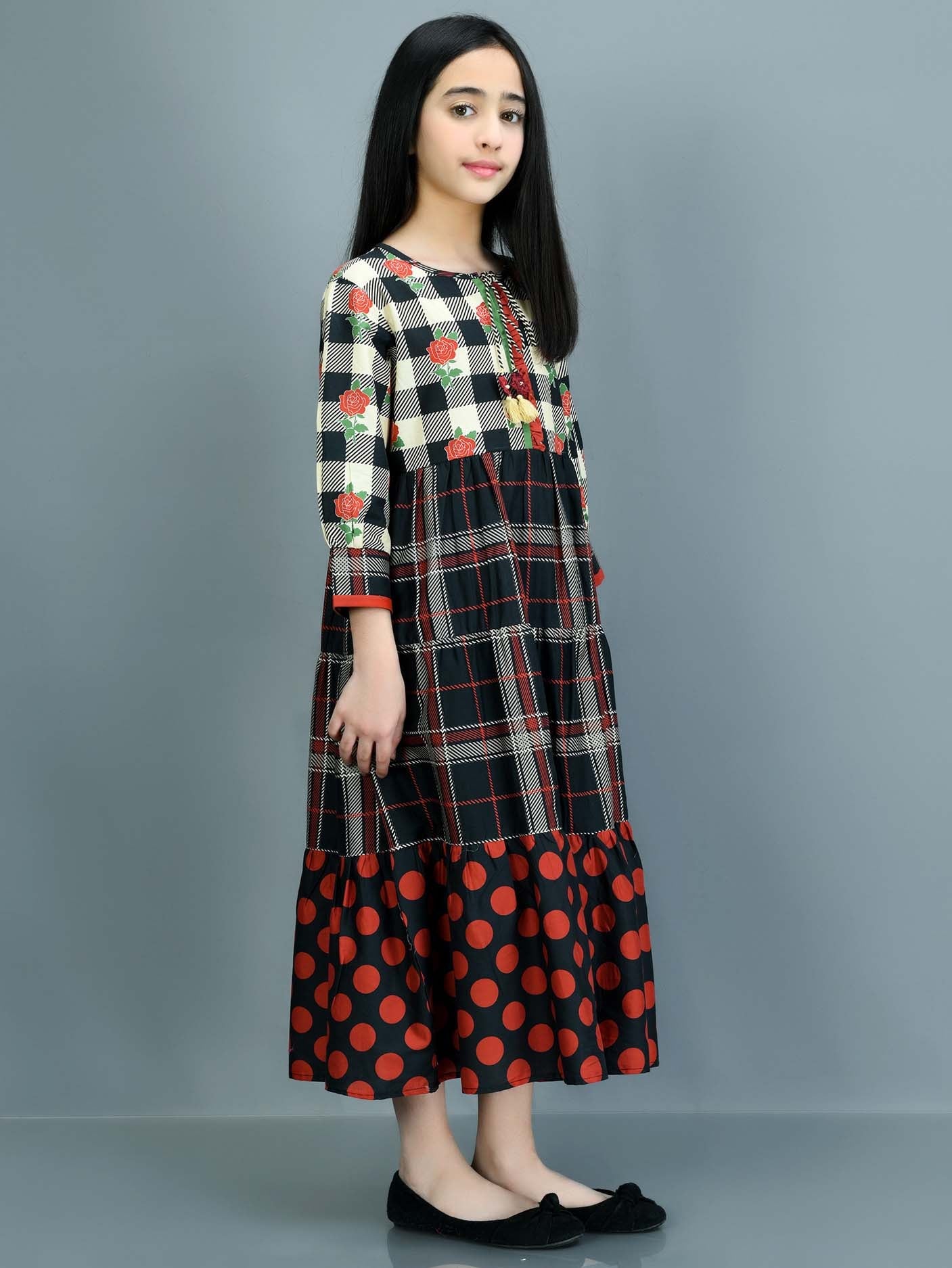 Printed Winter Cotton Dress