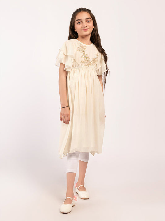 Embellished Chiffon Dress