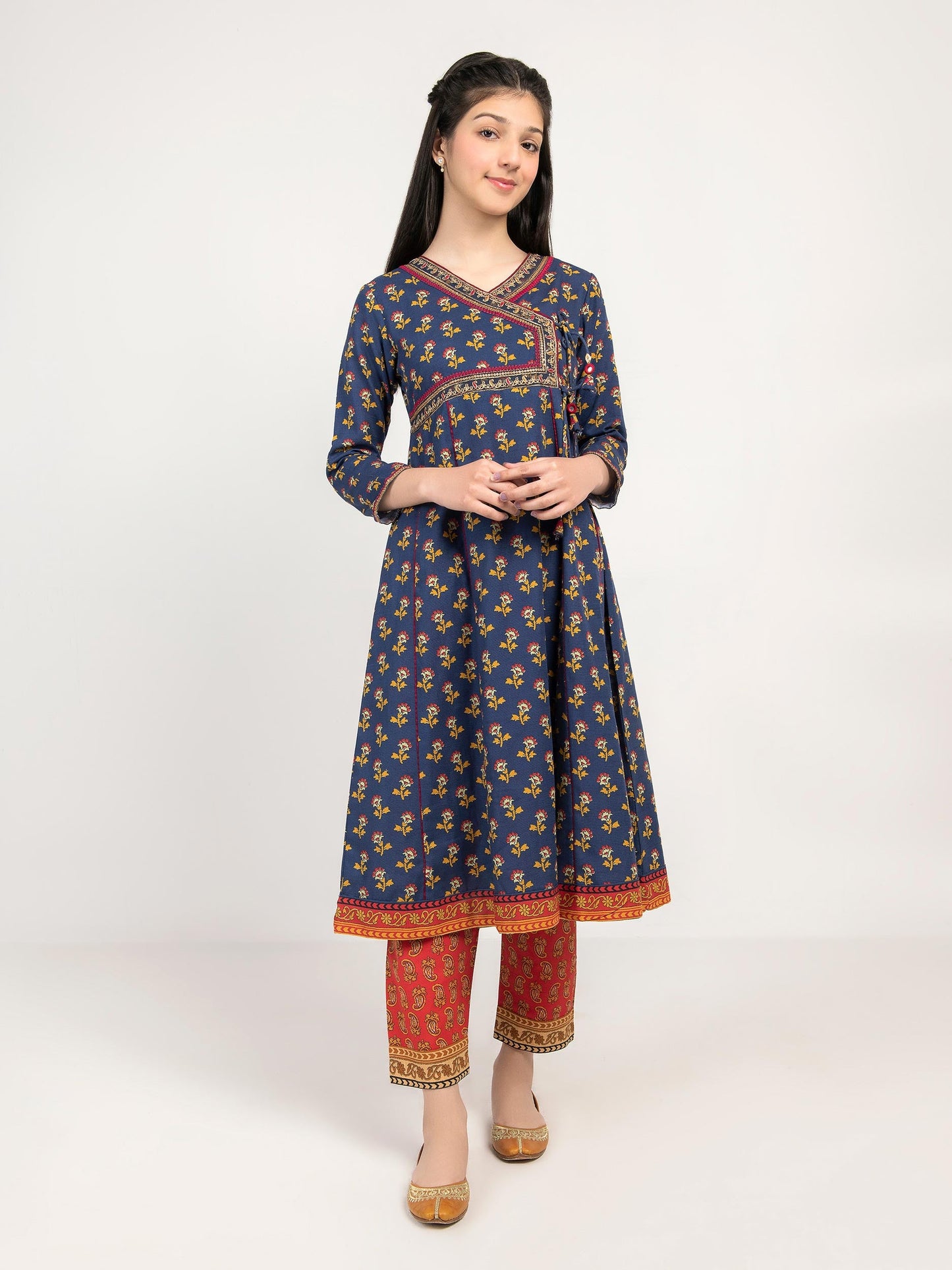 Embroidered Khaddar Suit