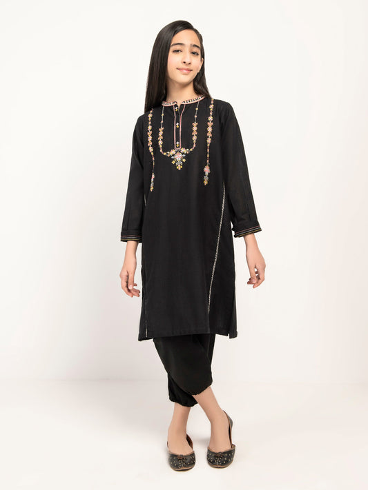 Embroidered Khaddar Suit