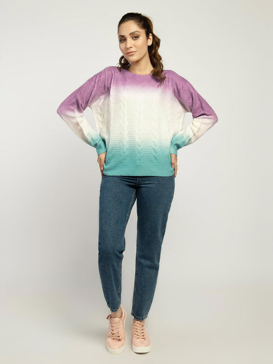 Knitted Water Color Sweater