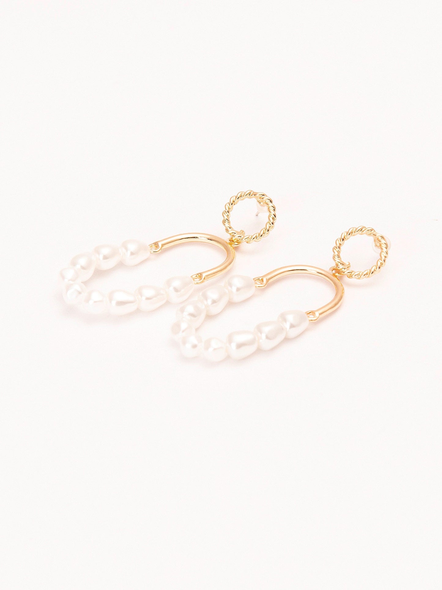 Pearl Looped Earrings