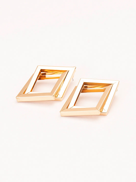 Double Diamond Earrings