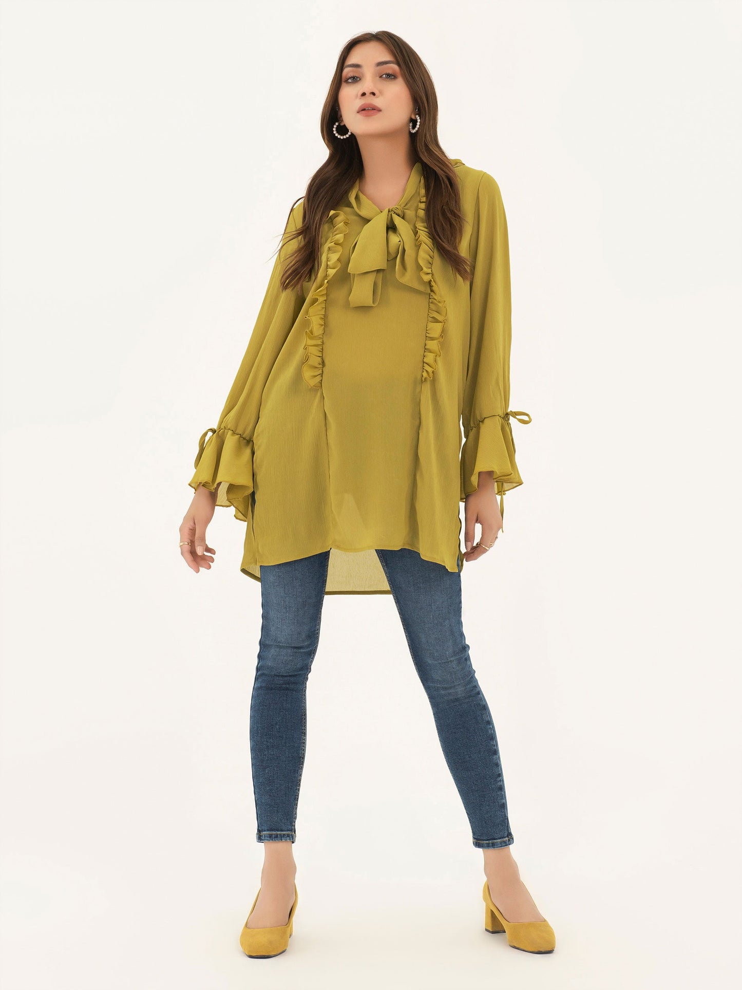 Frilled Chiffon Tunic