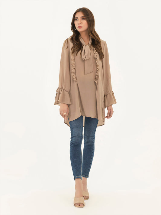 Frilled Chiffon Tunic