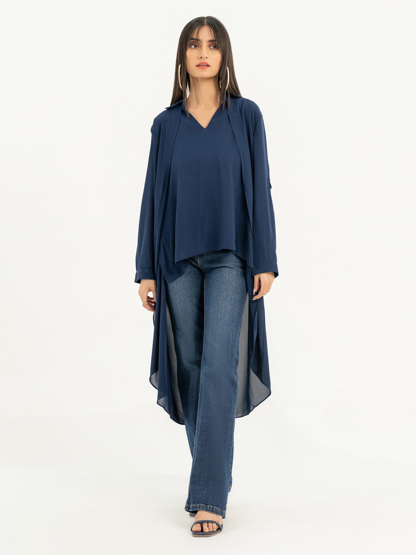 High-Low Chiffon Top