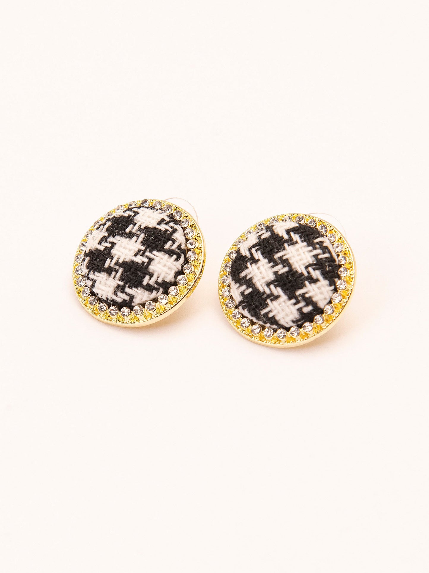 Embroidered Stud Earrings