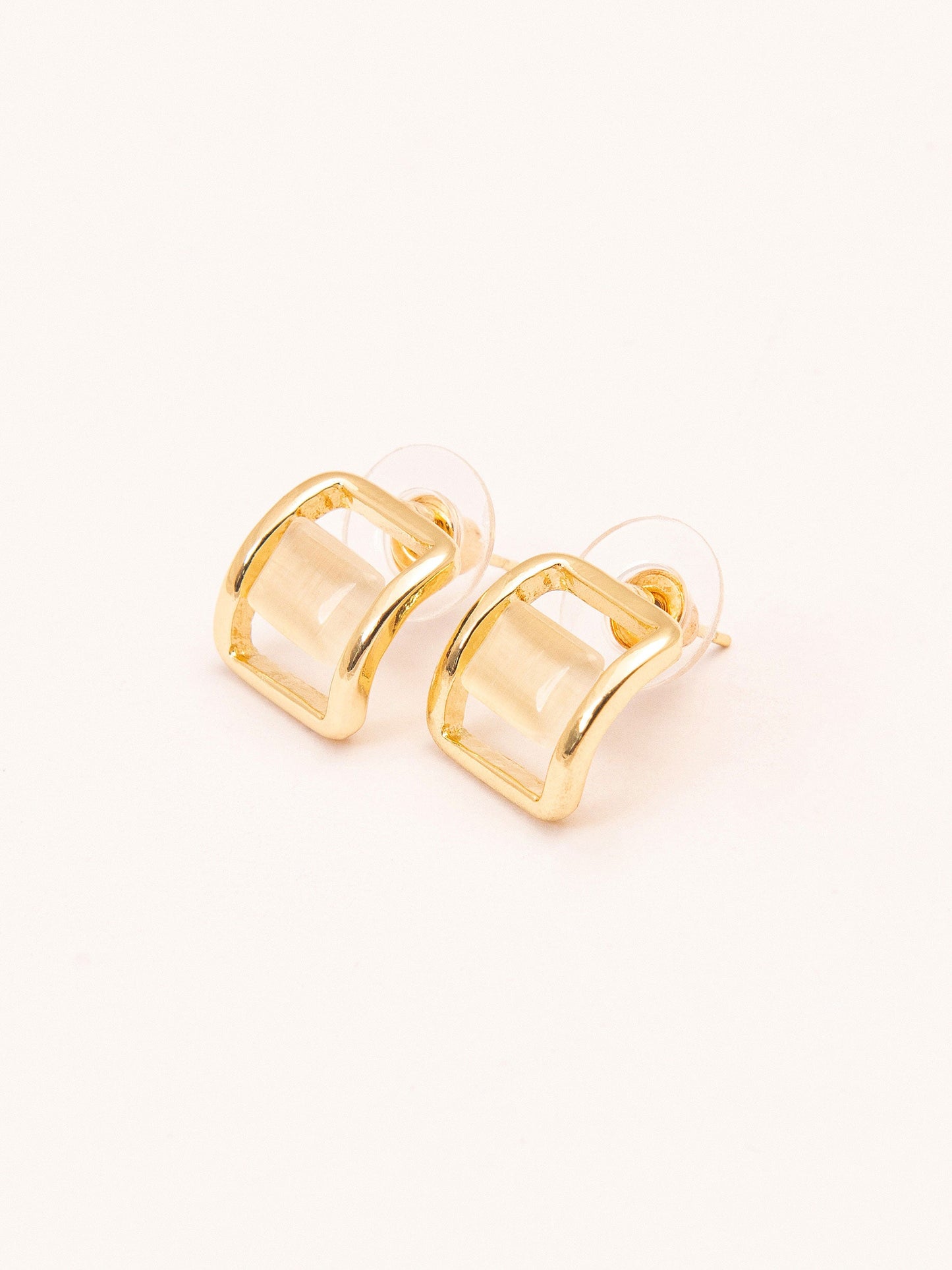 Glossy Stud Earrings