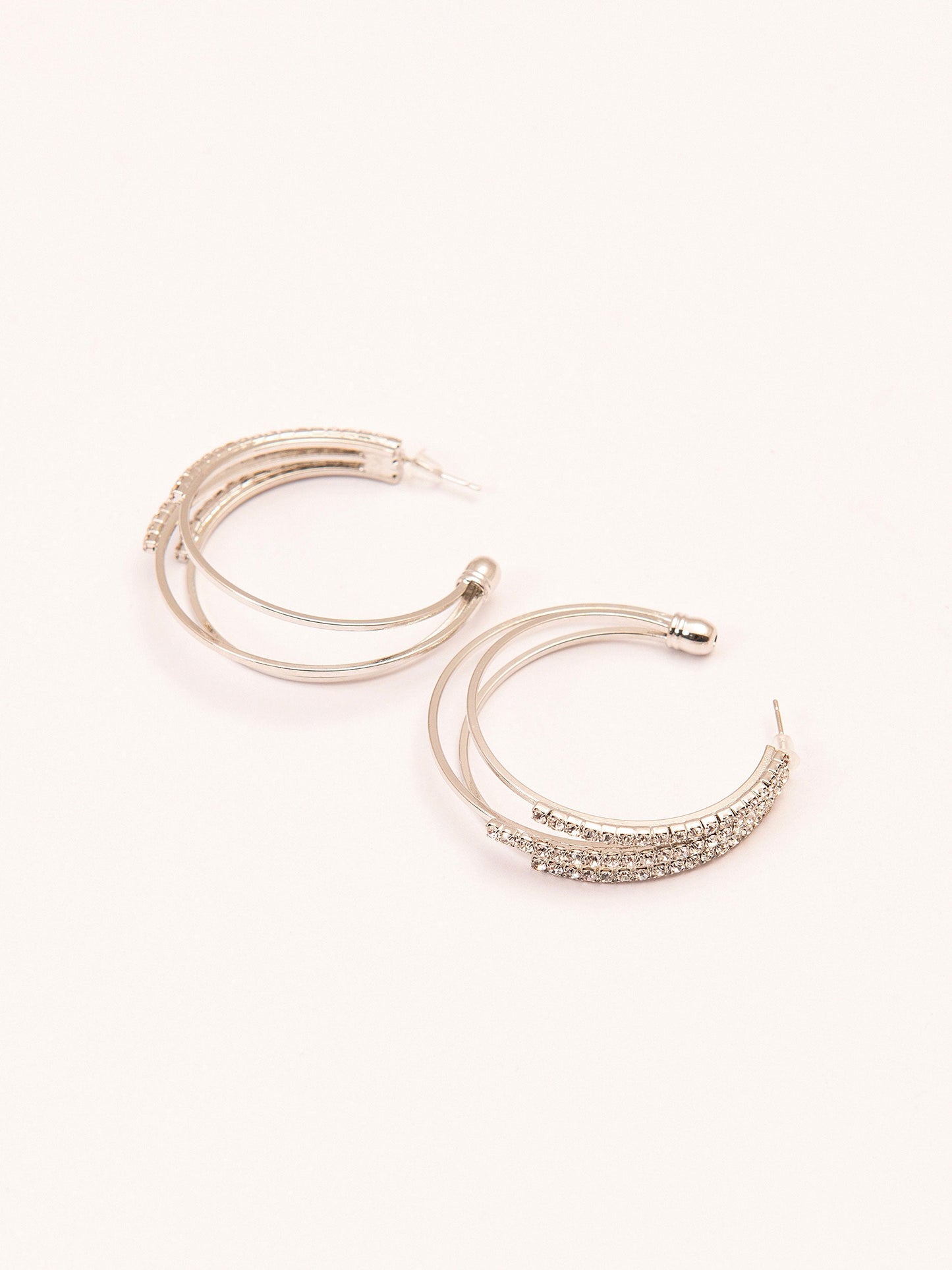 Looped C-Hoop Earrings