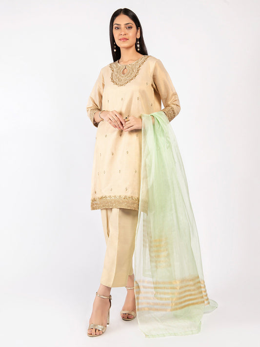 Embroidered Lawn Shimmer Suit