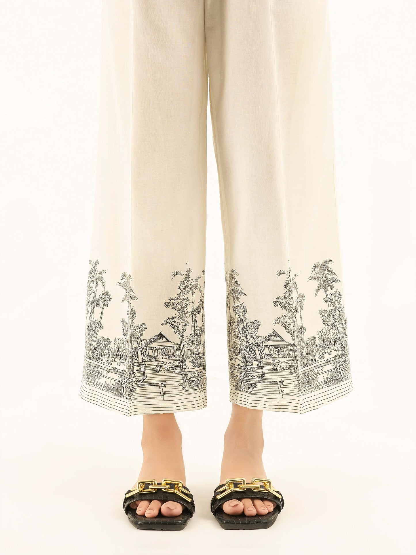 Printed Cambric Trousers