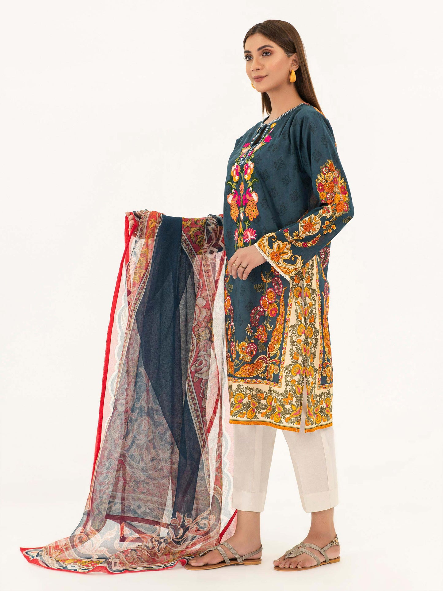 Embroidered  Lawn Suit