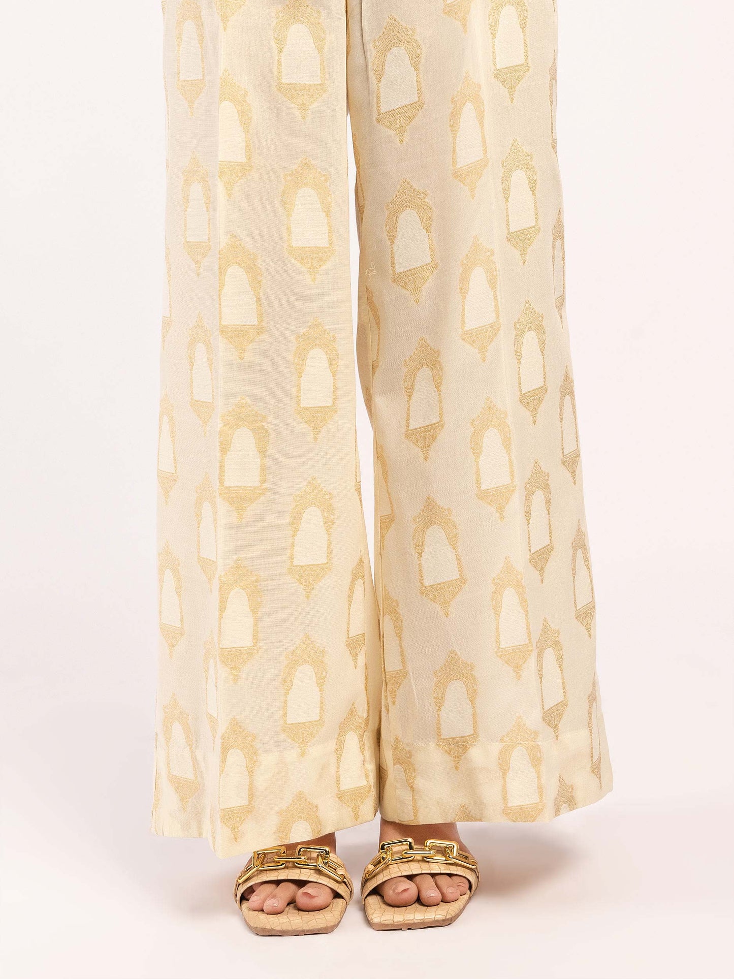 Printed Jacquard Trousers