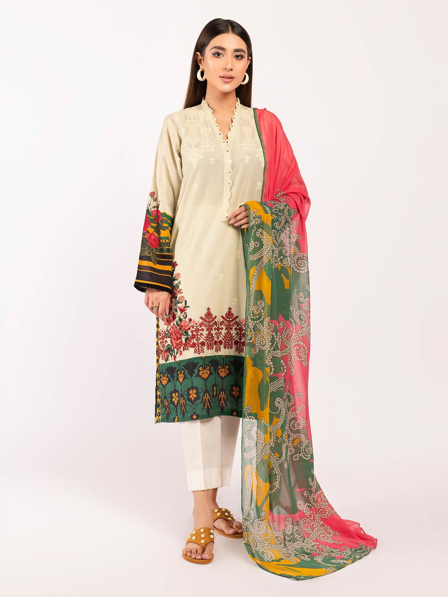 Embroidered Lawn Suit