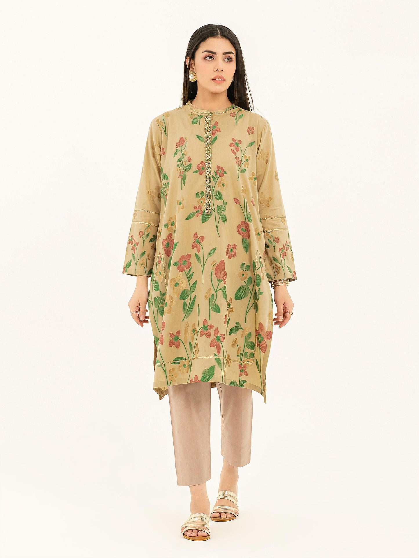 Embellished Jacquard Shirt