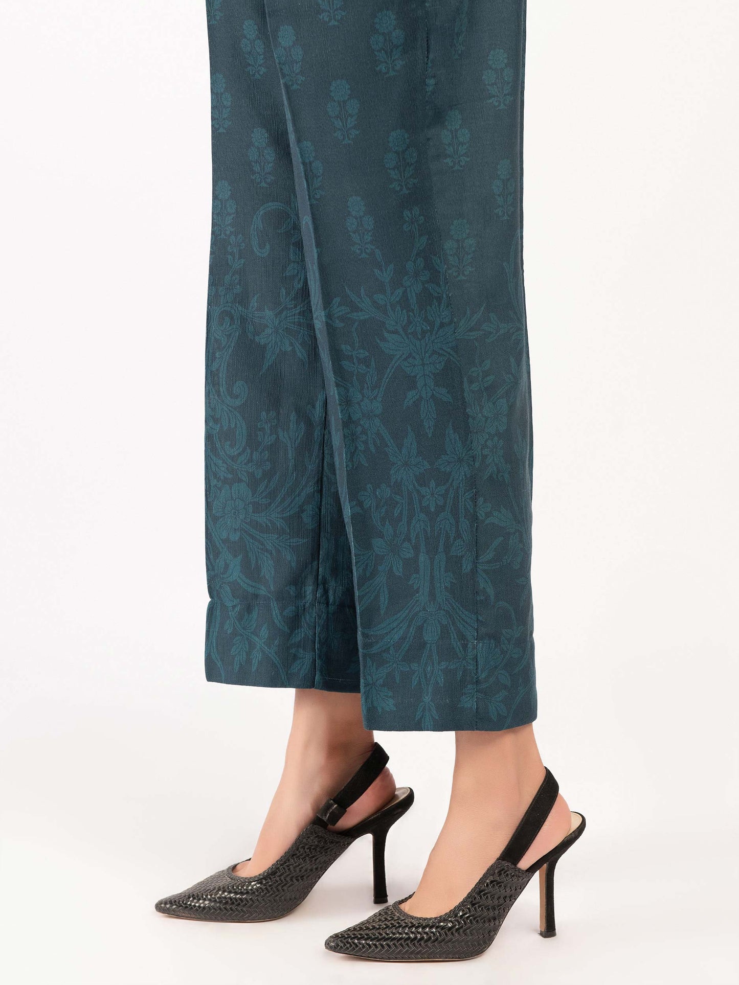 Printed Khaddar Trousers