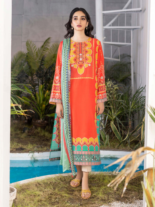 2 Piece Embroidered Lawn Suit
