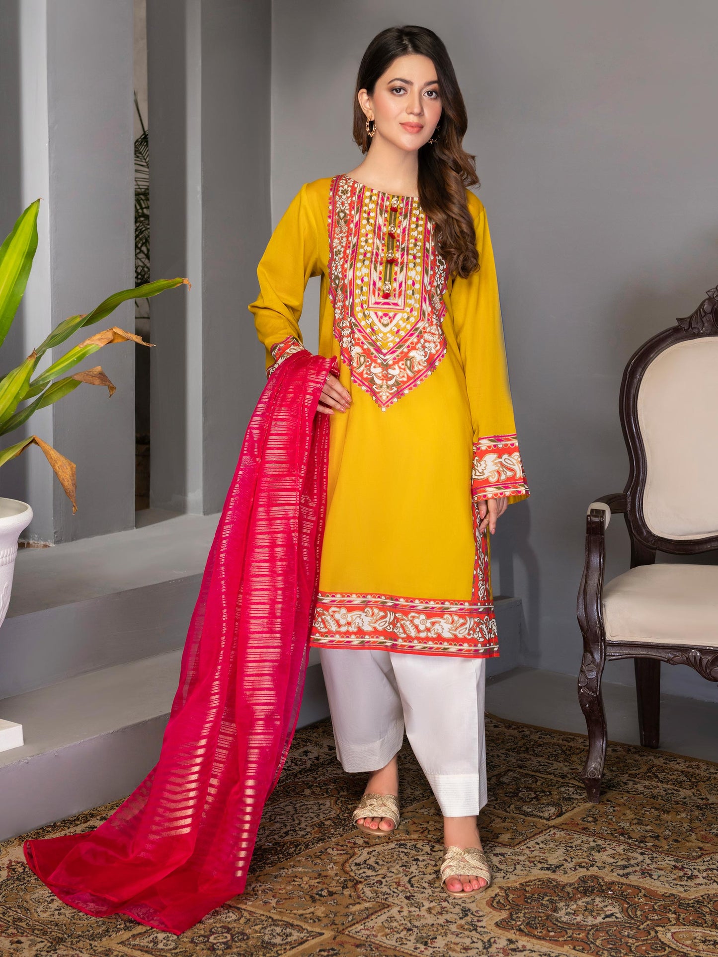 2 Piece Printed Lawn Suit