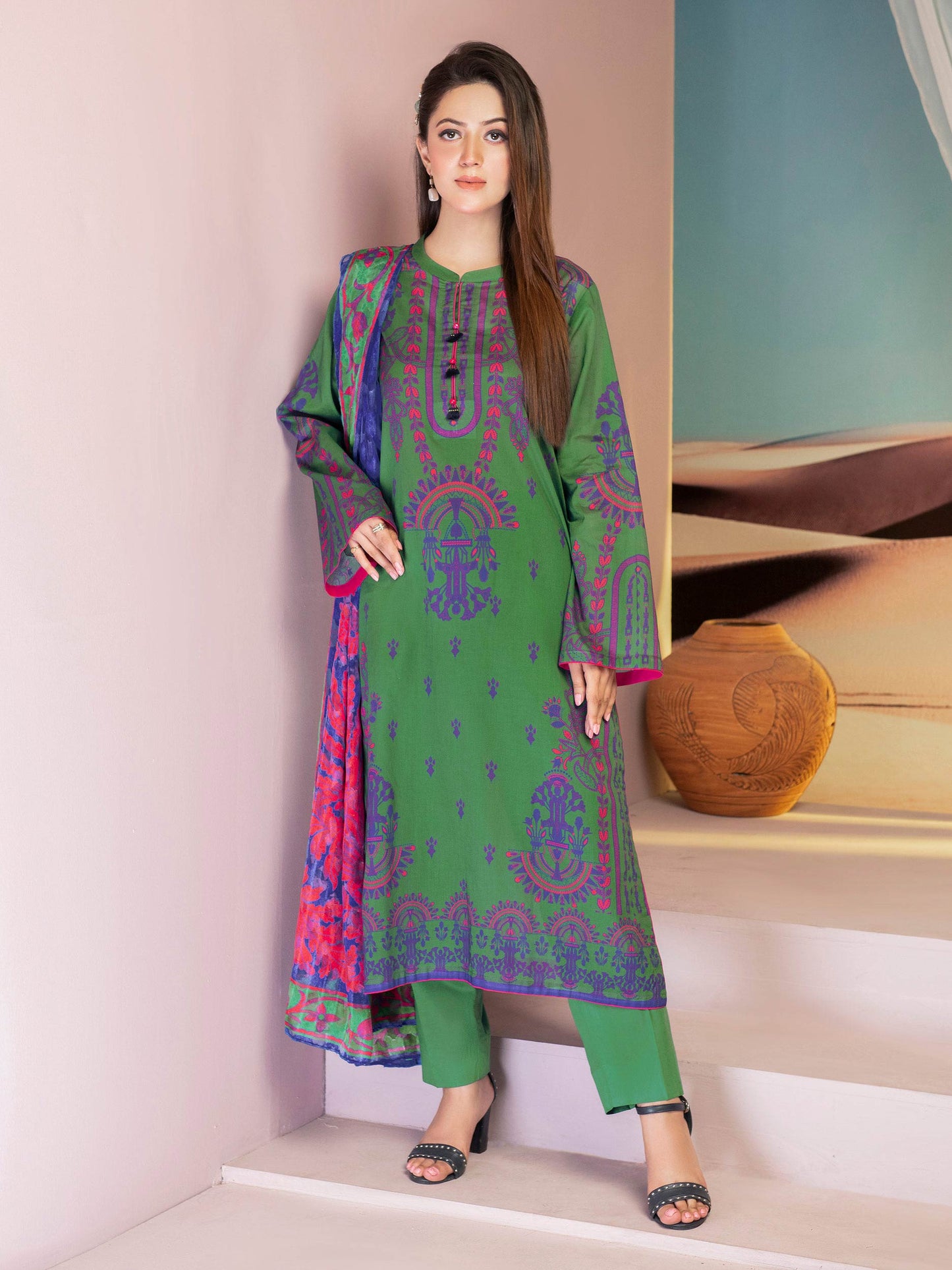 3 Piece Printed Lawn Suit