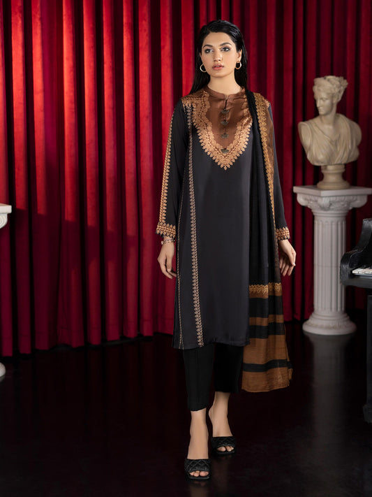 2 Piece Printed Silk Suit