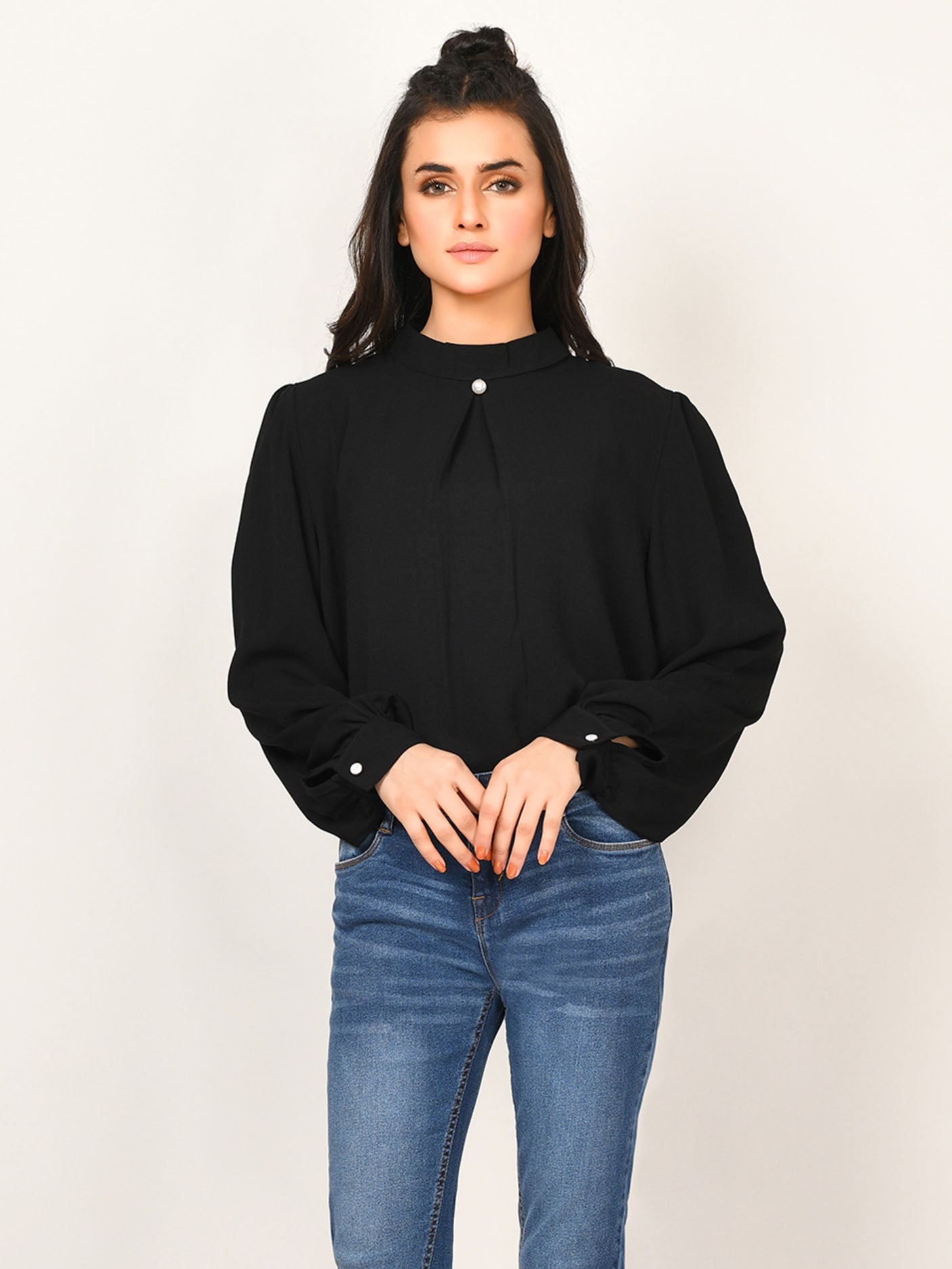 Mock Turtleneck Top