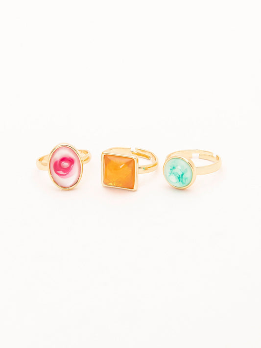 Multi-Color Ring Set