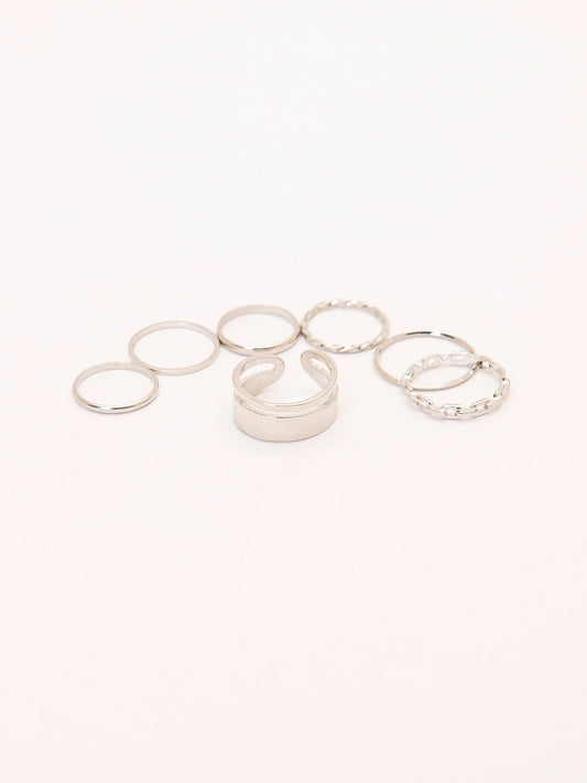 Silver Ring Set