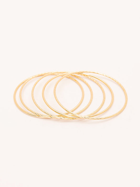 Golden Bangles Set