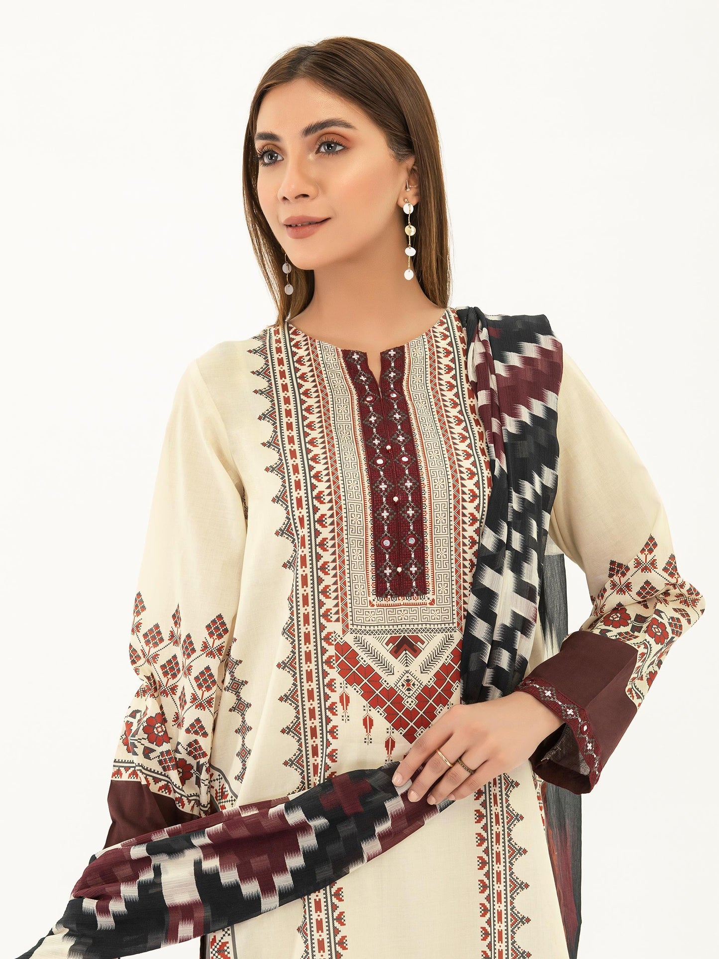 Embroidered Lawn Suit