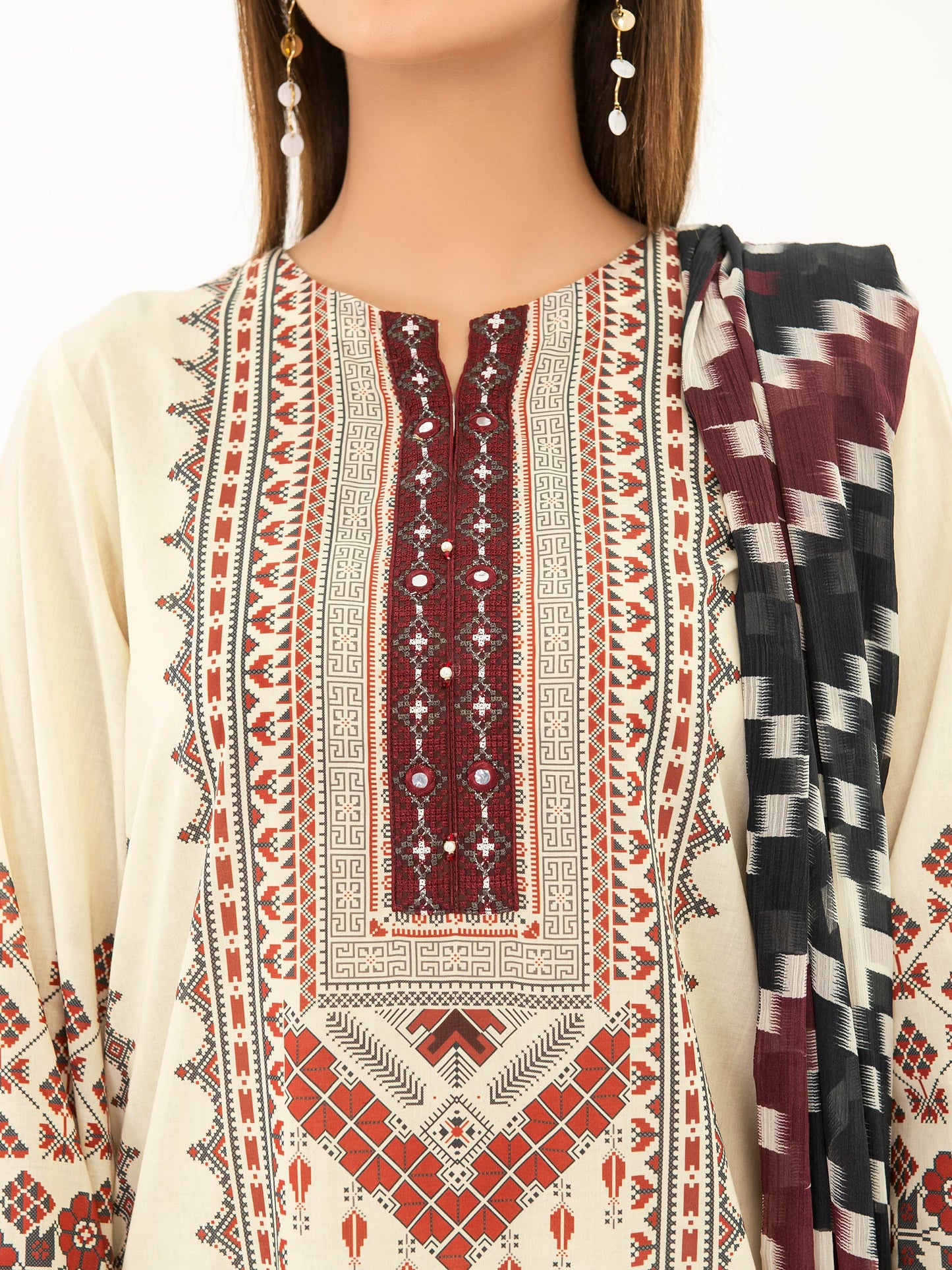 Embroidered Lawn Suit