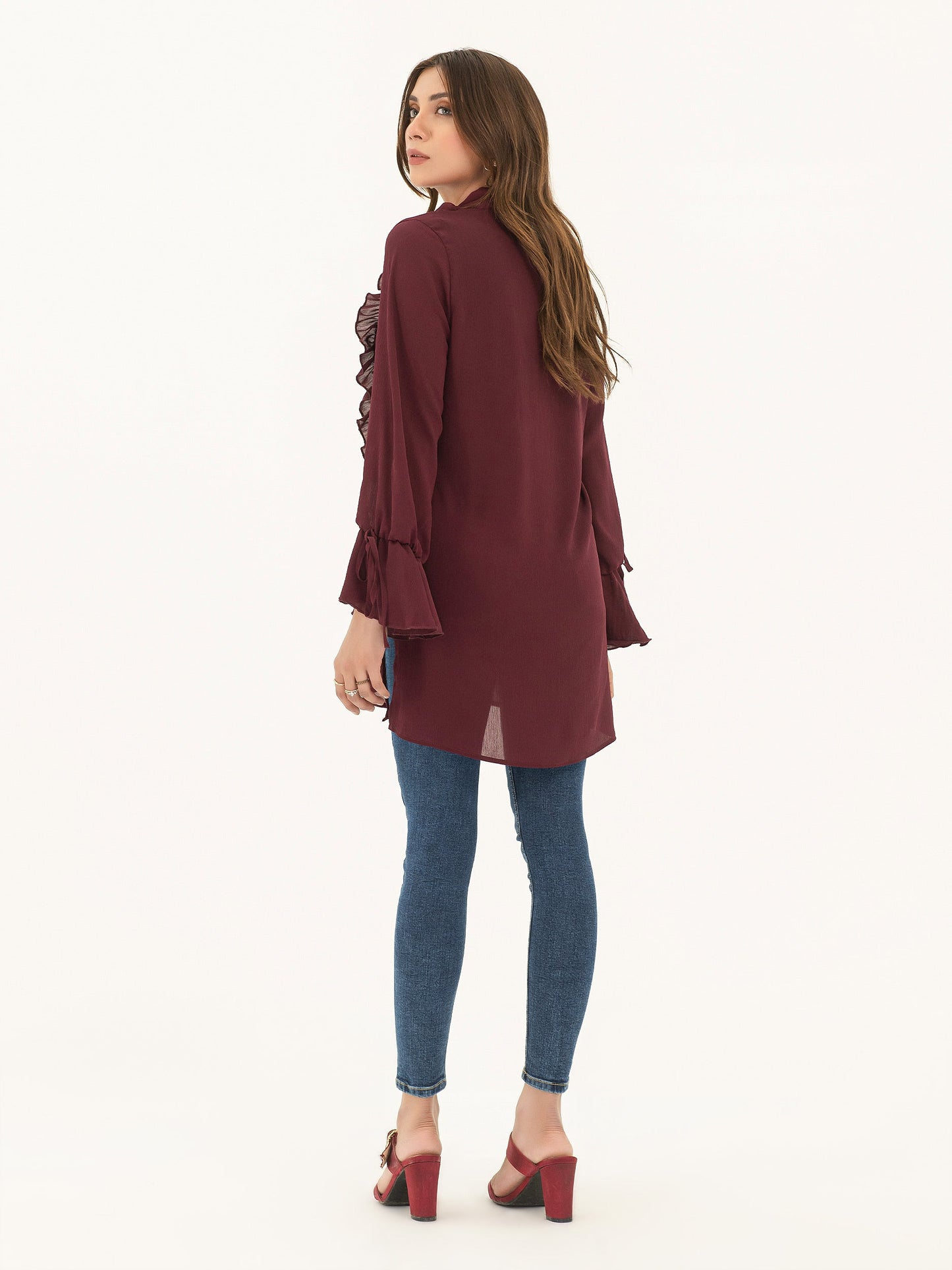 Frilled Chiffon Tunic