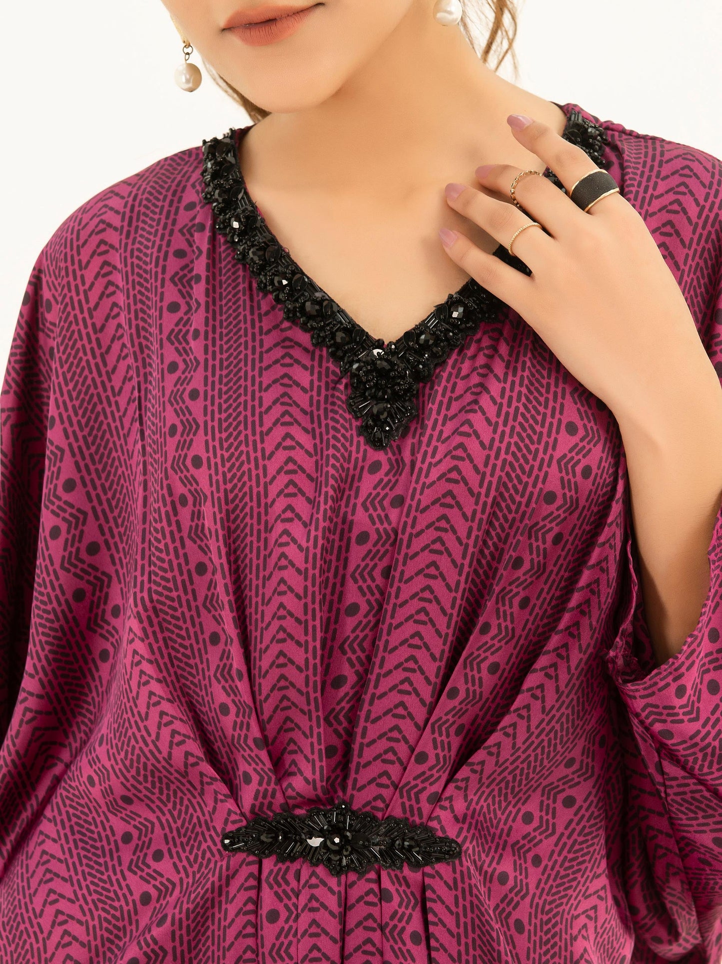 Embellished Silk Shirt