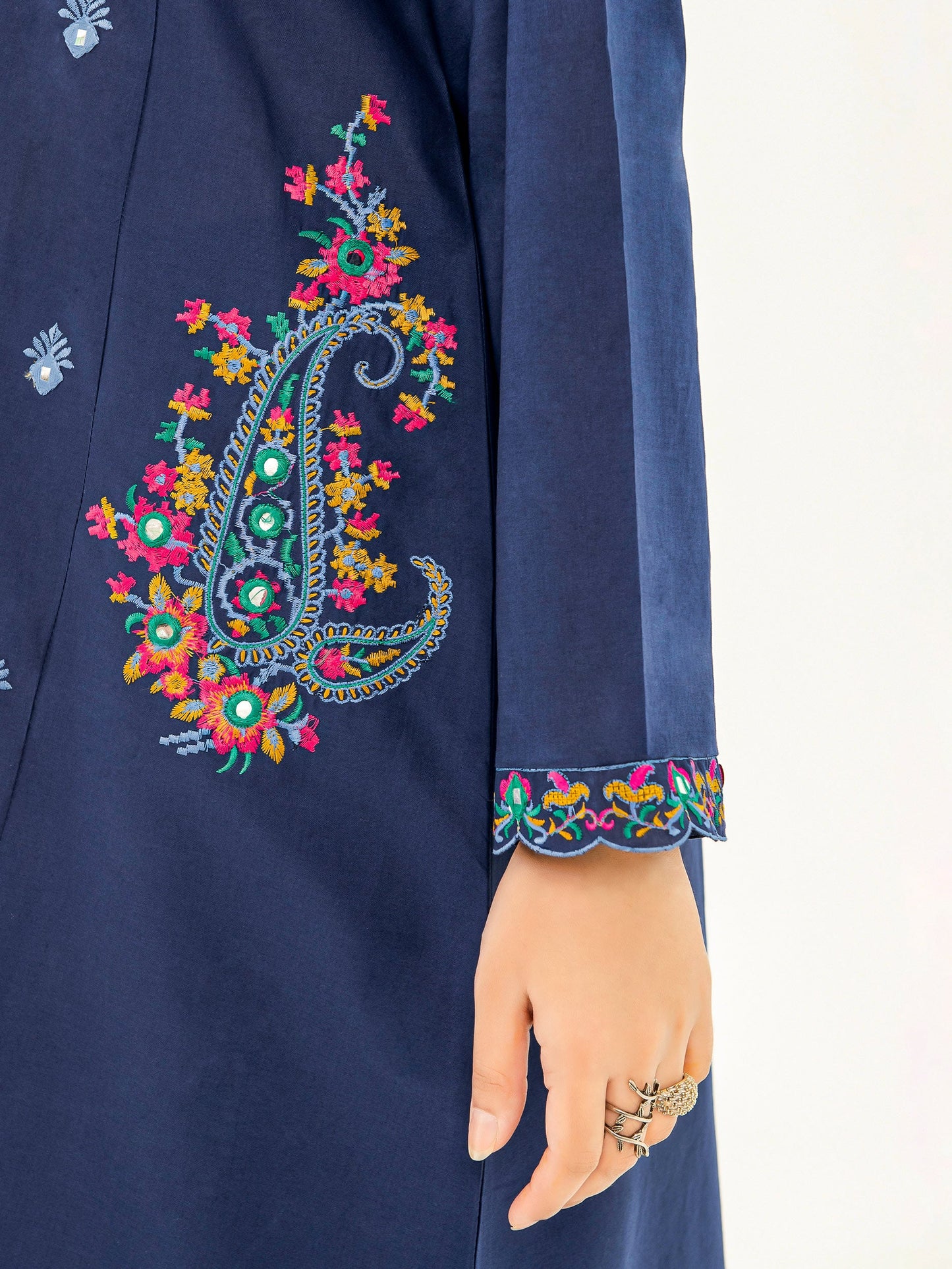 Embroidered Cambric Suit
