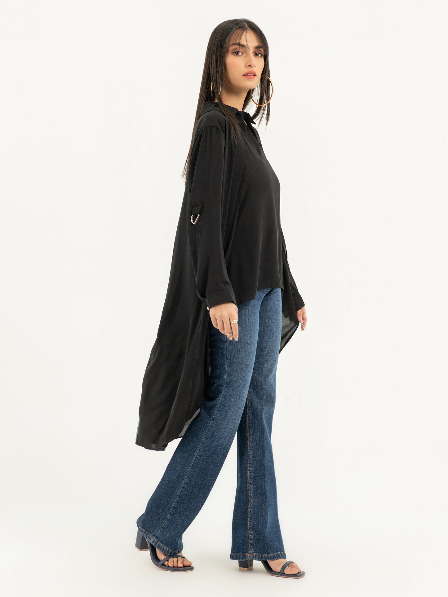 High-Low Chiffon Top