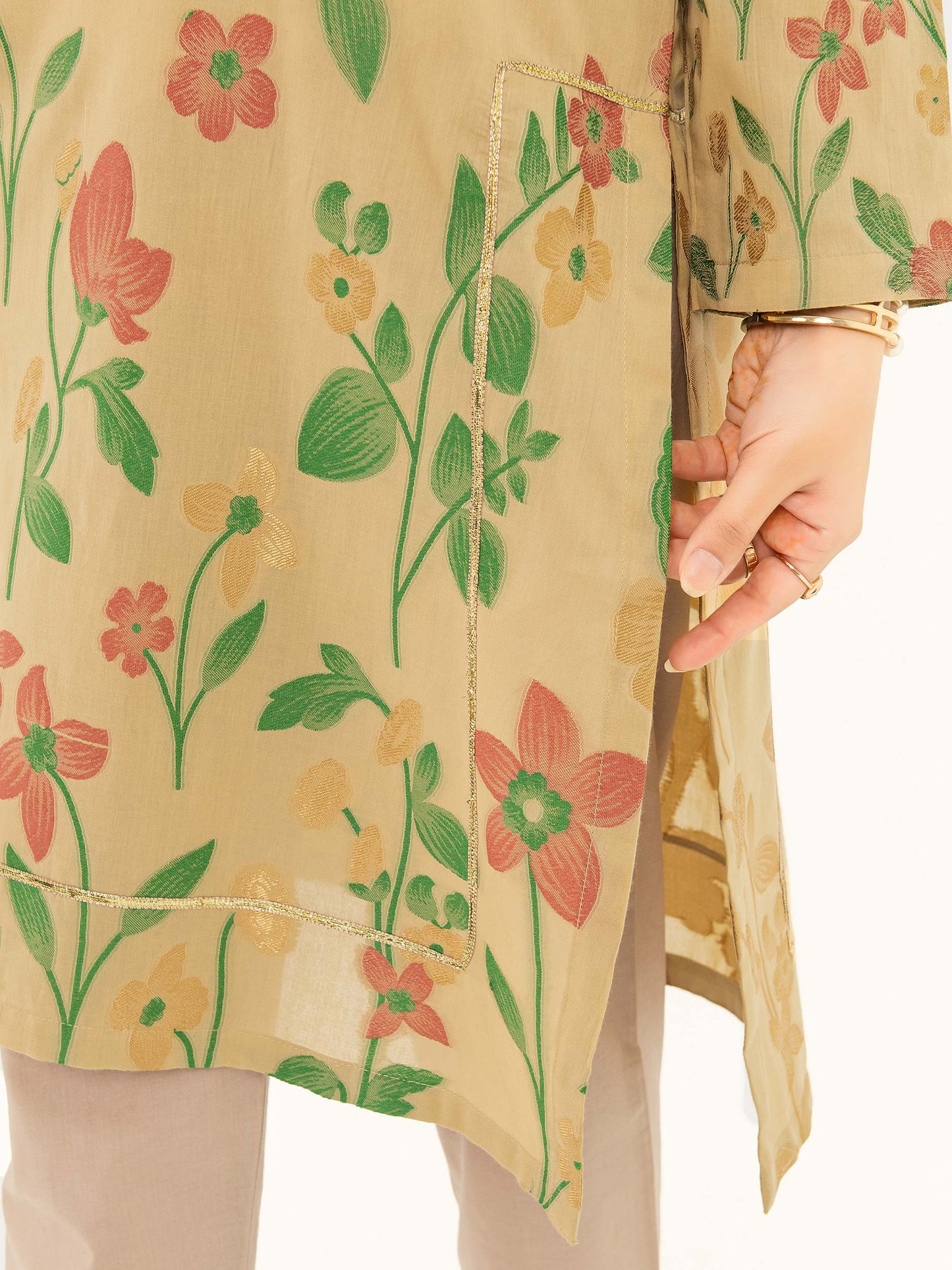 Embellished Jacquard Shirt