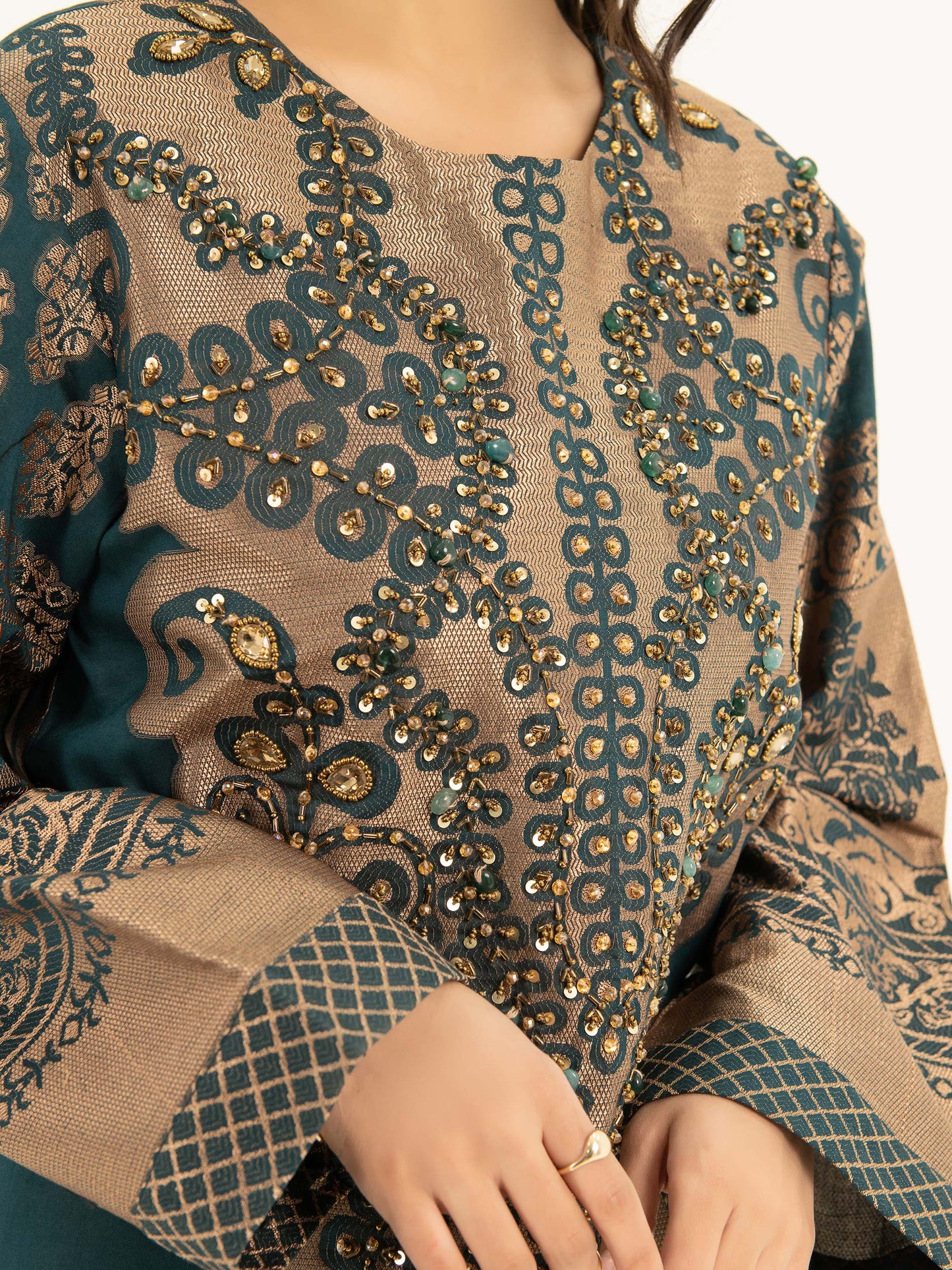 Embellished Jacquard Shirt