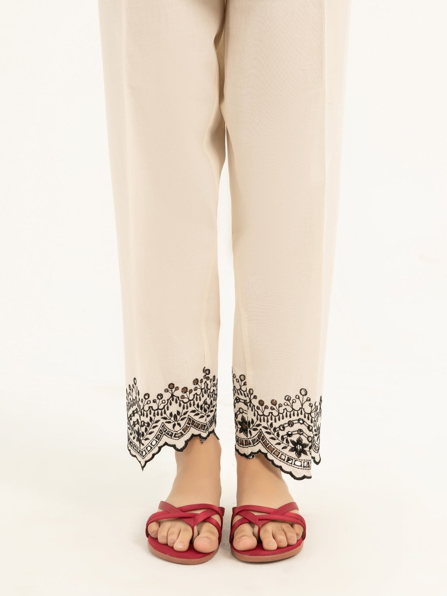 Embroidered Cambric Trousers