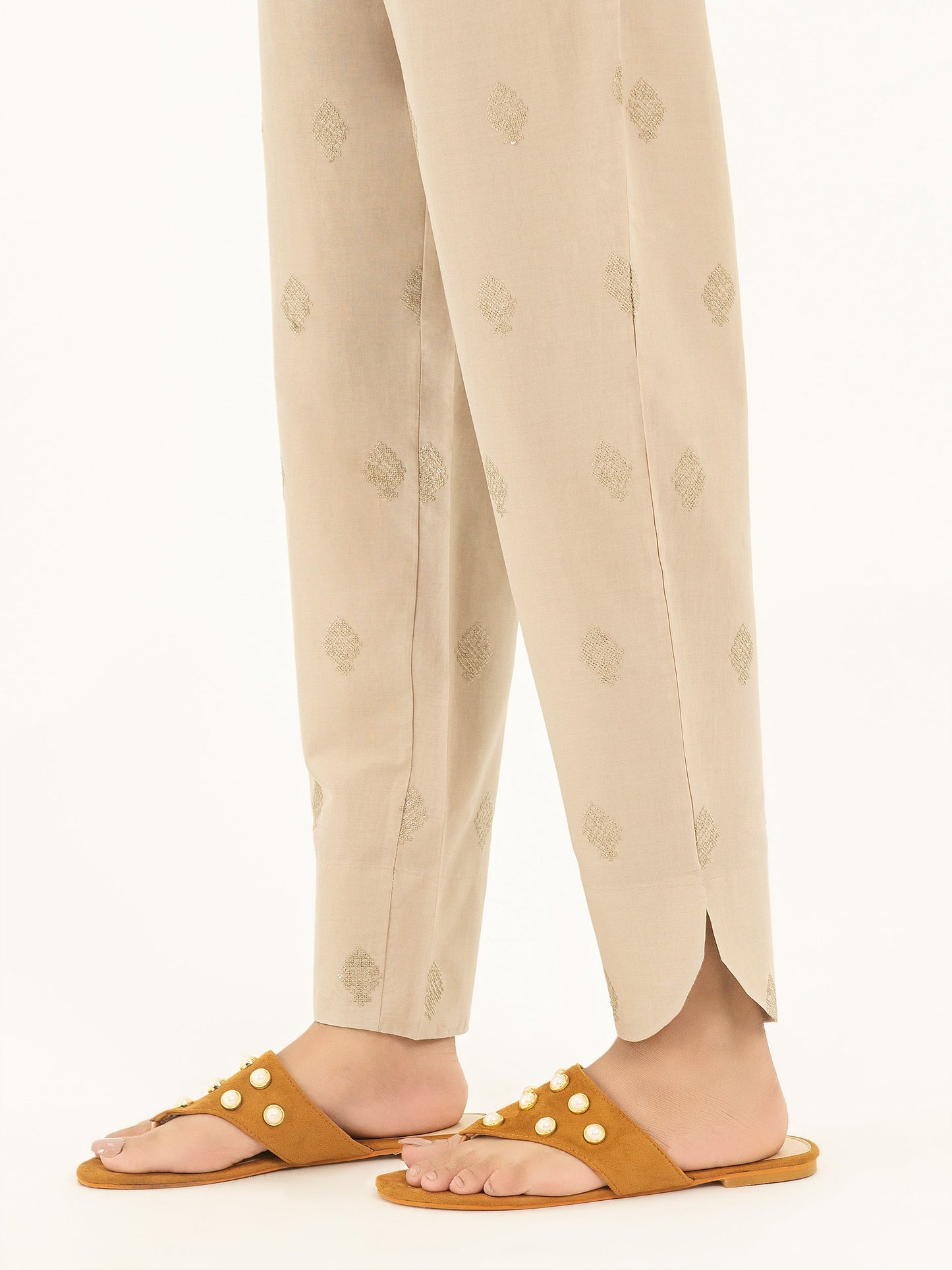 Embroidered Cambric Trouser