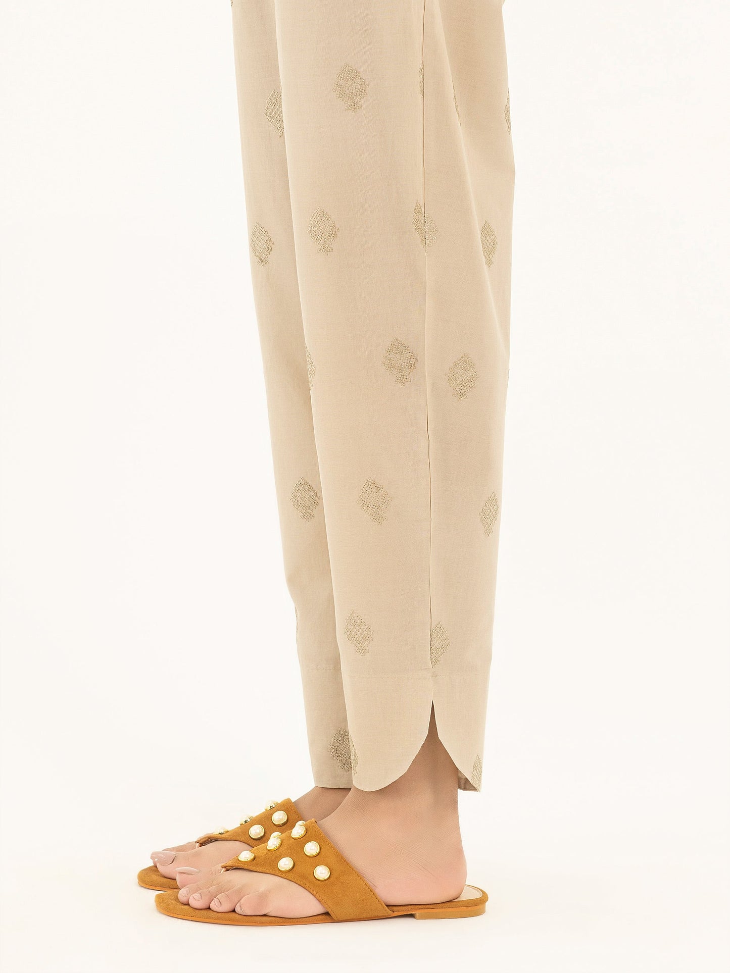 Embroidered Cambric Trouser