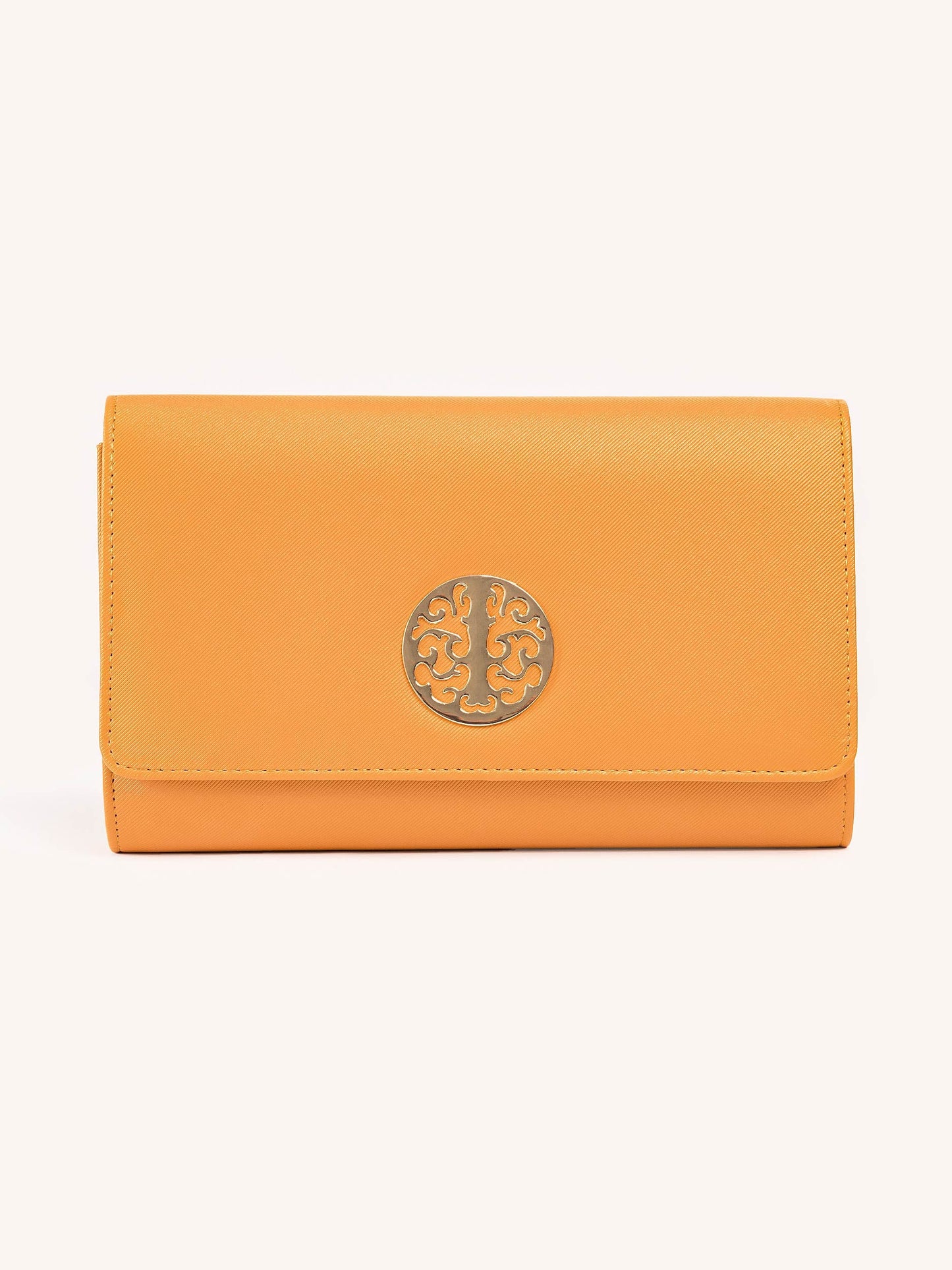 Metal Logo Clutch