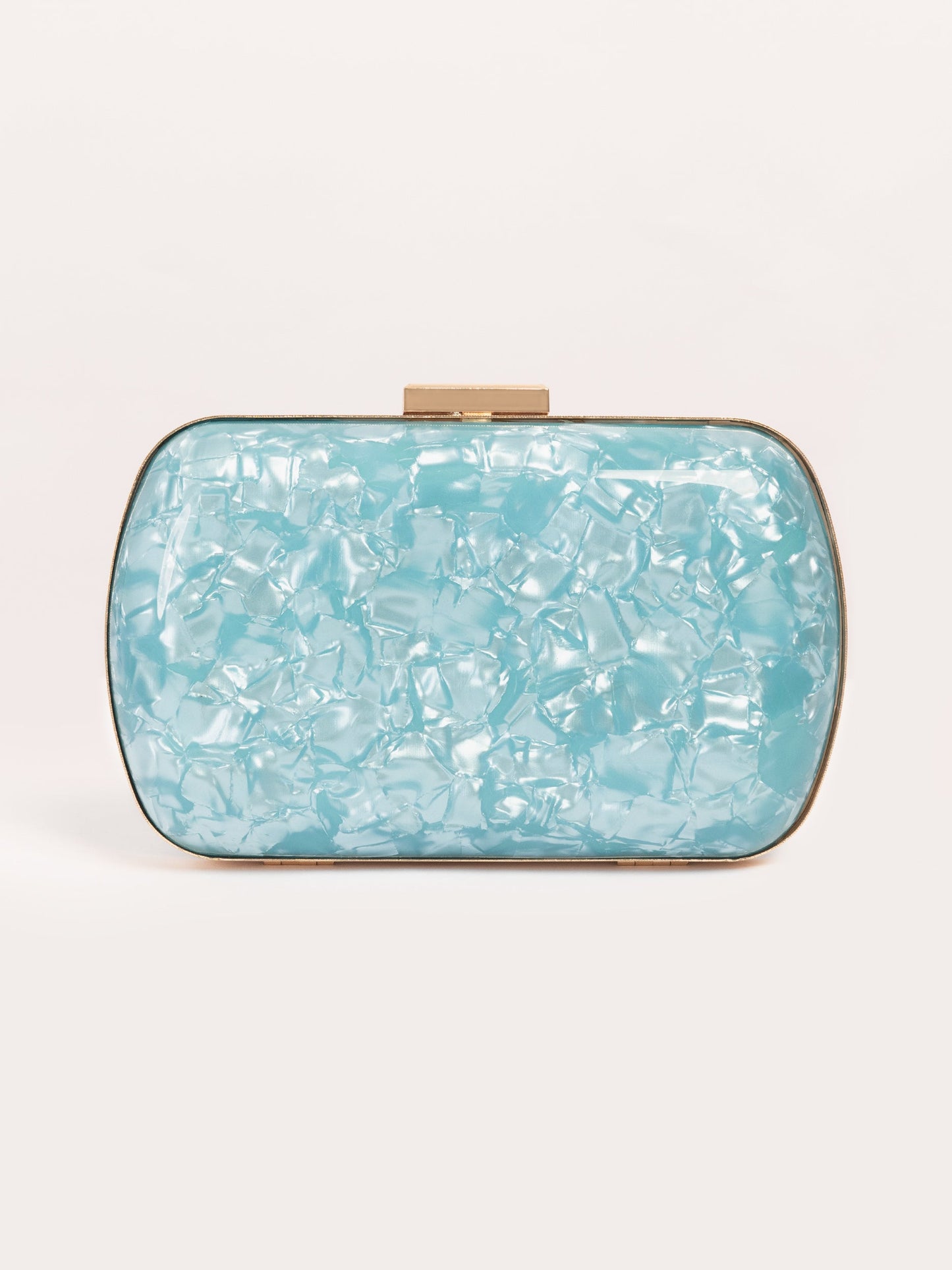 Glossy Marble Clutch