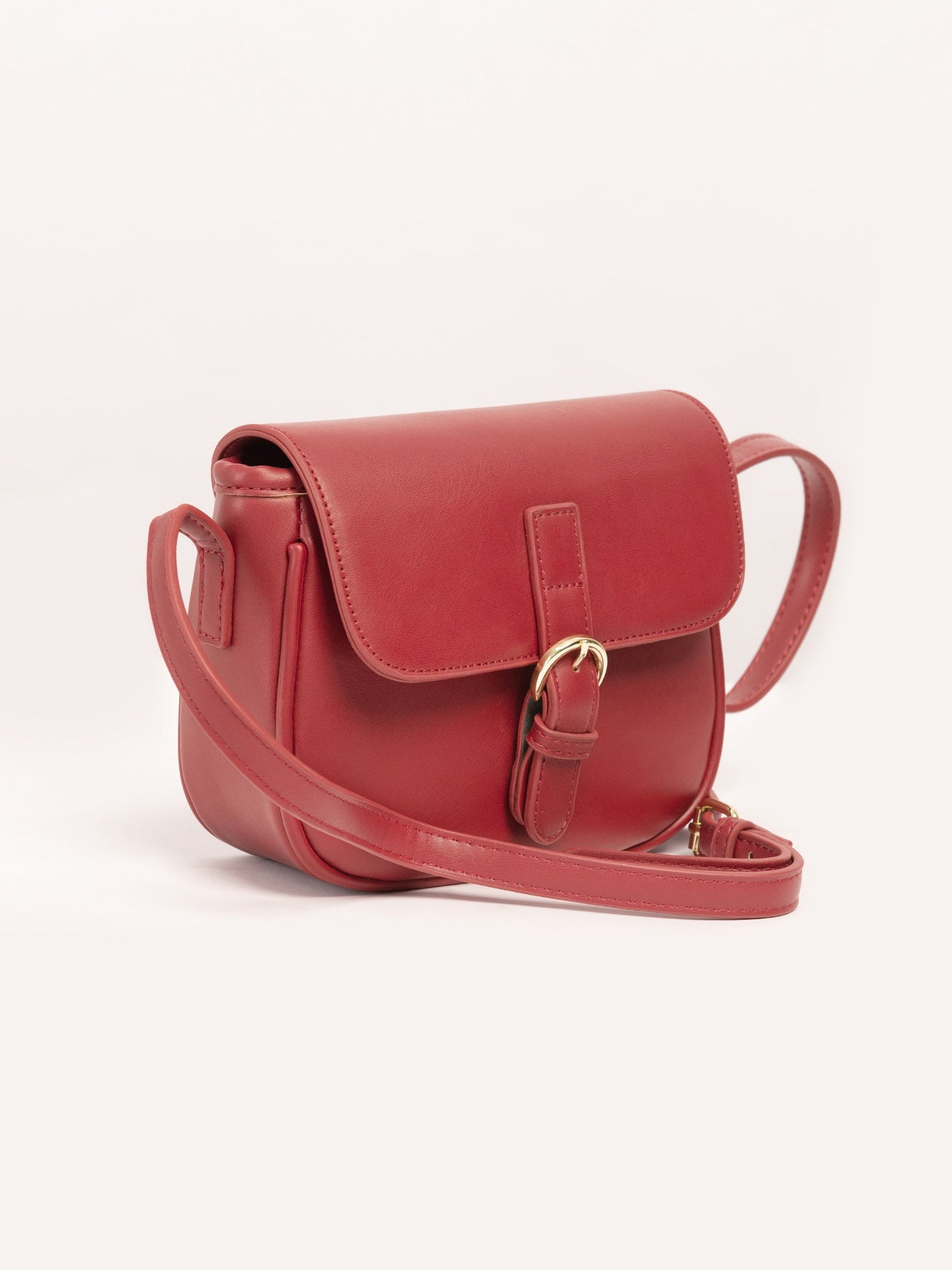 Buckled Mini Saddle Bag