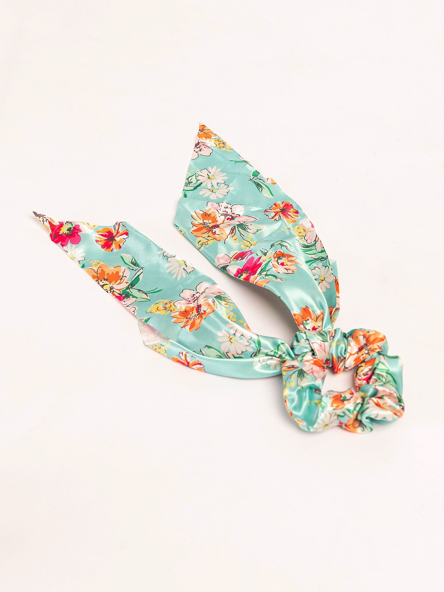 Floral Scrunchie With Tail