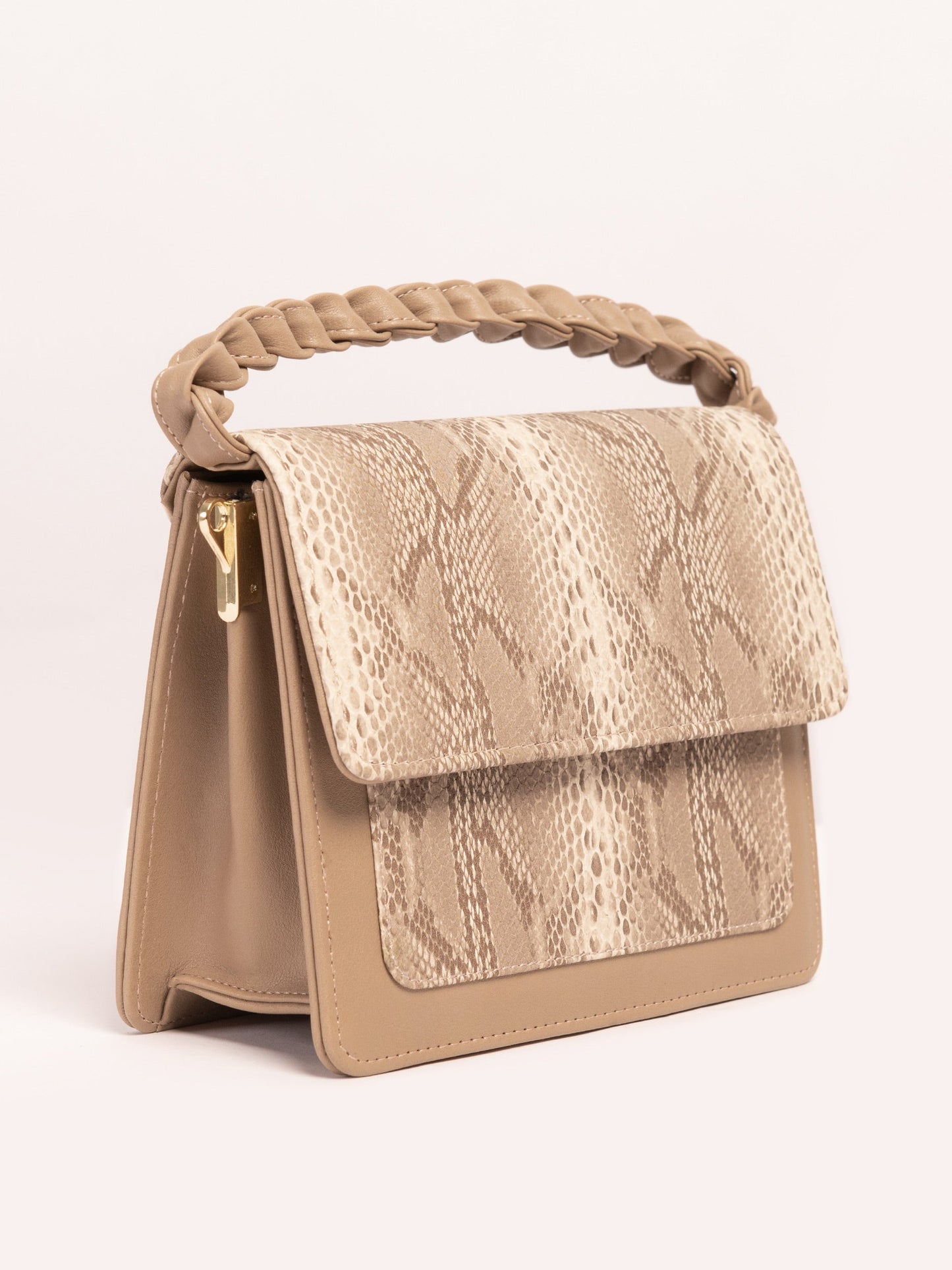 Printed Textured Handbag