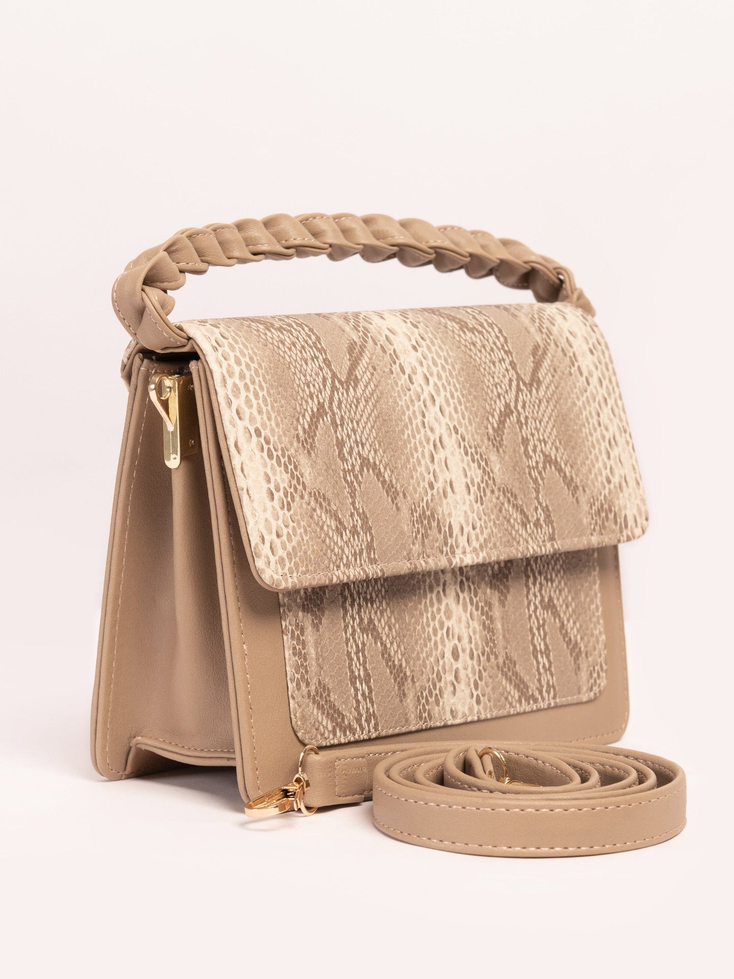 Printed Textured Handbag