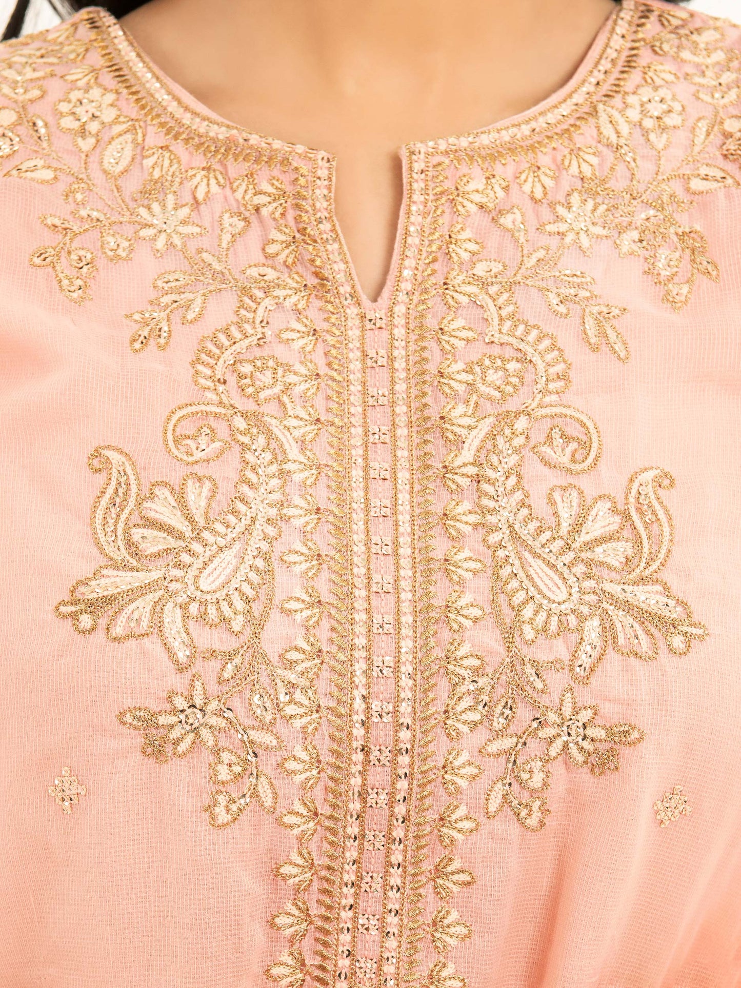 Embroidered Net Suit