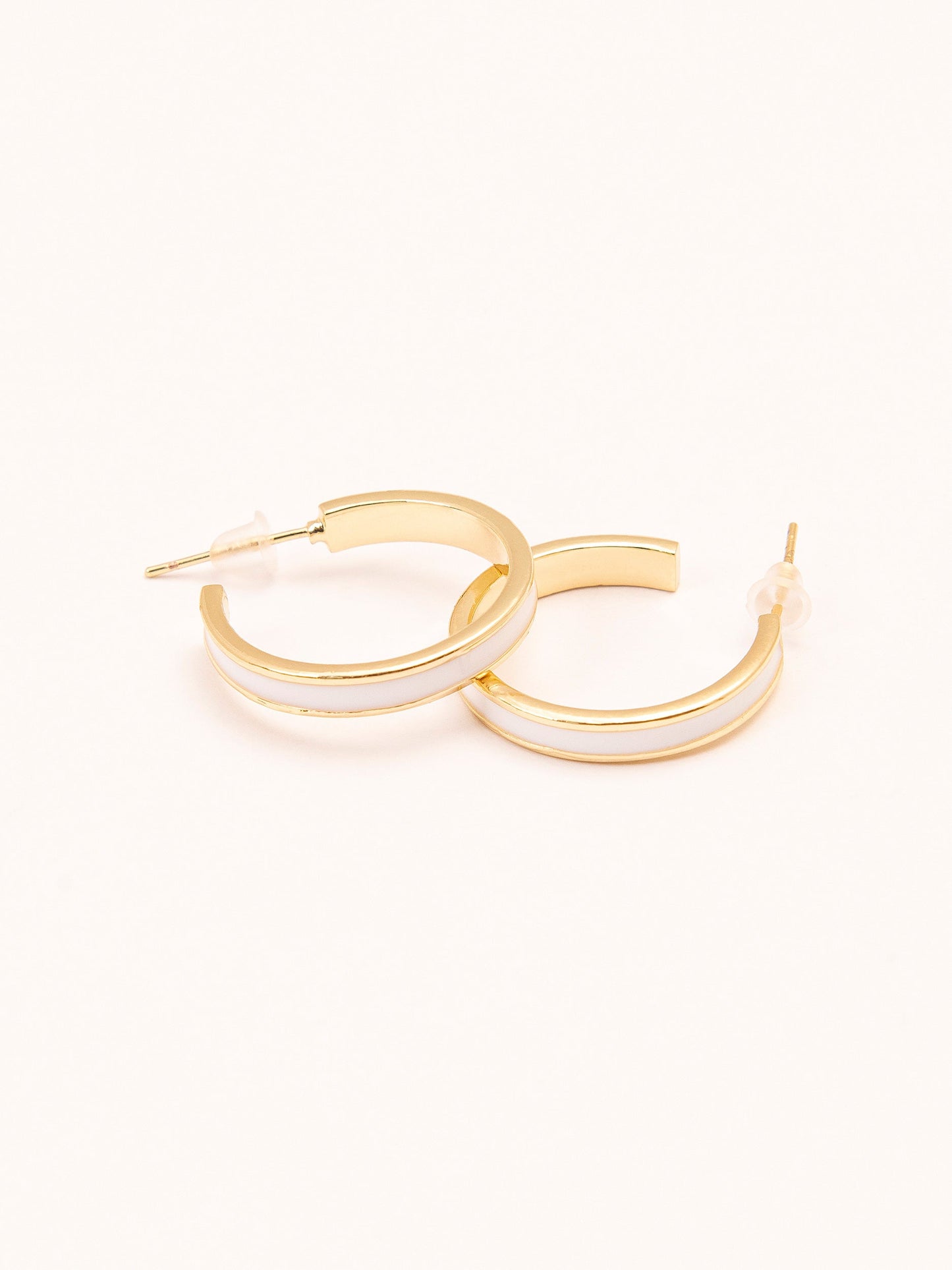 Glossy C-Hoop Earrings